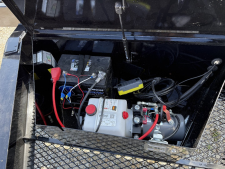 New 2026 PJ Trailers T8222 Tilt Trailer DECKOVER 102X22 TA (GVW:14000) BLACK