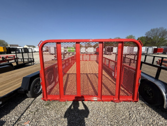 New 2026 PJ Trailers UL182 Utility Trailer 83X18 TA STRAIGHT DECK (GVW:7000) RED METAL SIDES