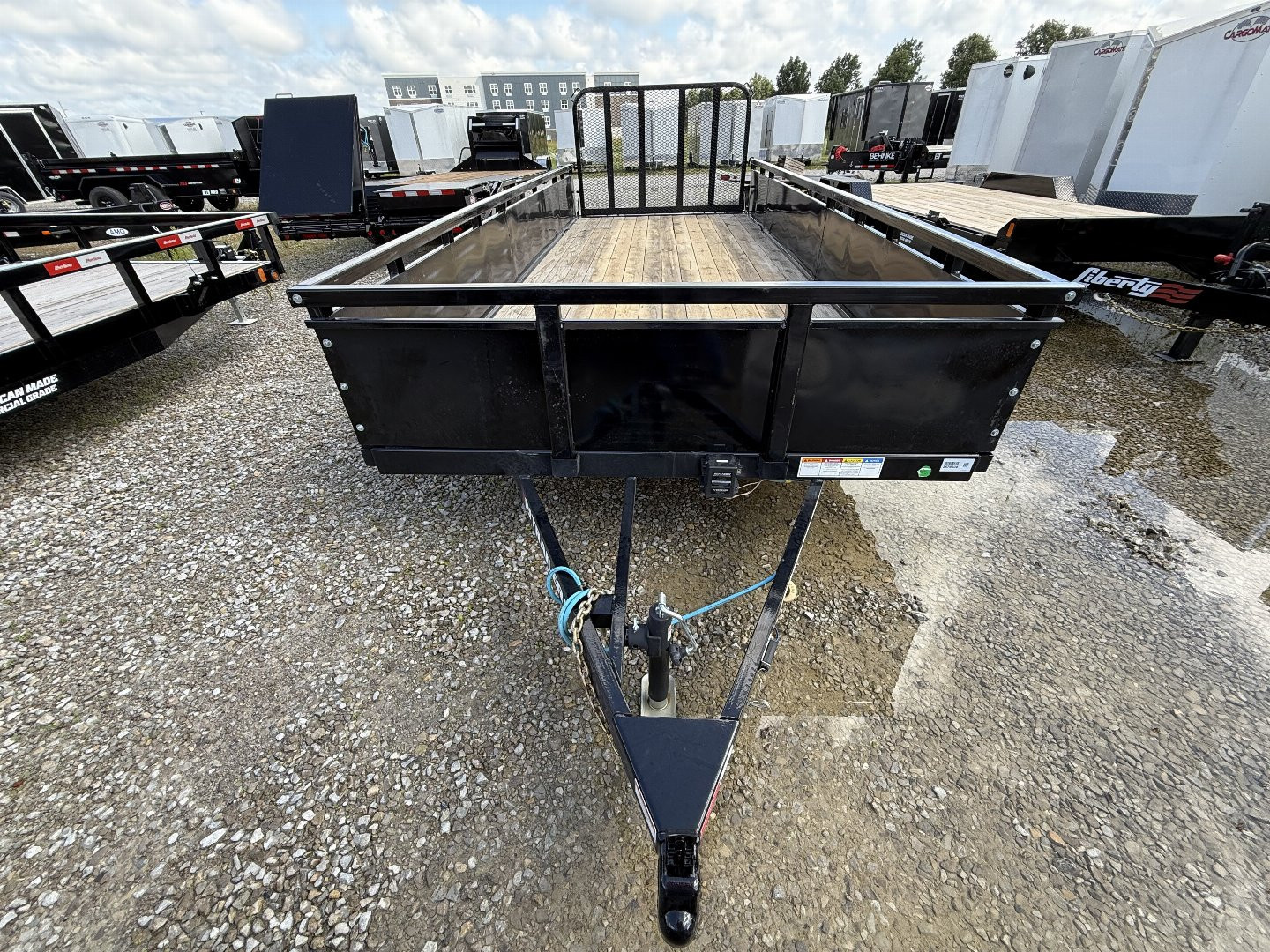 New 2025 PJ Trailers UL182 Utility Trailer 83X18 TA STRAIGHT DECK(GVW:7000) BLACK METAL SIDES