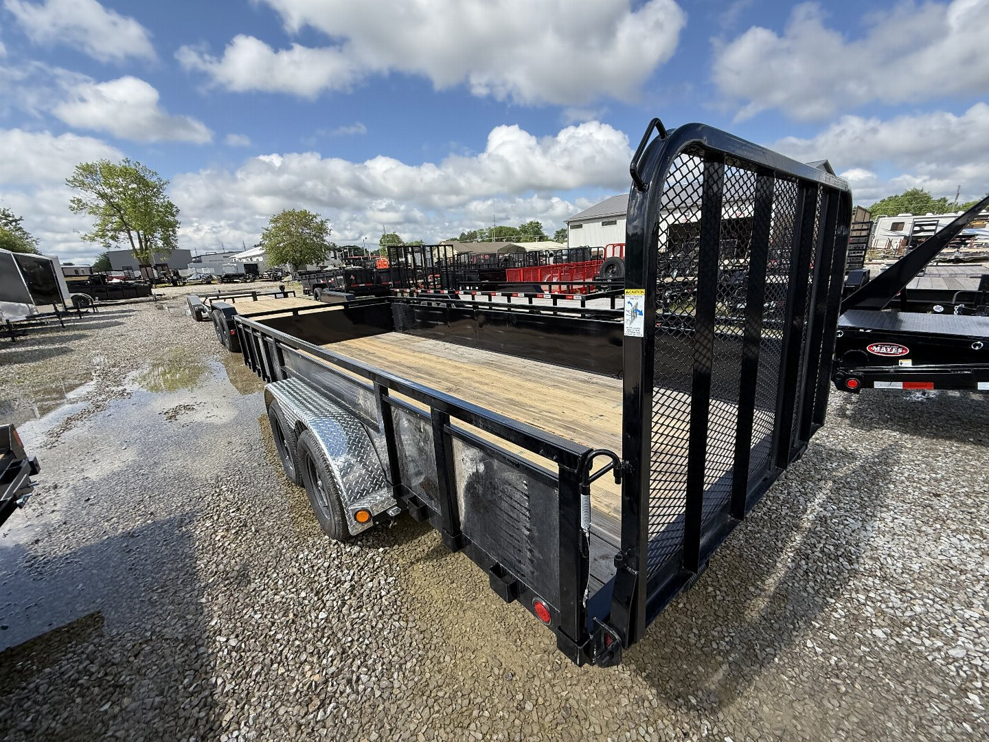 New 2025 PJ Trailers UL182 Utility Trailer 83X18 TA STRAIGHT DECK(GVW:7000) BLACK METAL SIDES