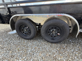 New 2025 PJ Trailers UL182 Utility Trailer 83X18 TA STRAIGHT DECK(GVW:7000) BLACK METAL SIDES