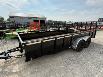 New 2025 PJ Trailers UL182 Utility Trailer 83X18 TA DOVETAIL(GVW:7000) BLACK METAL SIDES