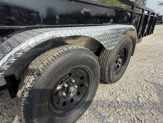 New 2025 PJ Trailers UL182 Utility Trailer 83X18 TA DOVETAIL(GVW:7000) BLACK METAL SIDES