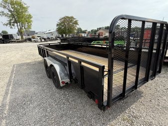 New 2025 PJ Trailers UL182 Utility Trailer 83X18 TA DOVETAIL(GVW:7000) BLACK METAL SIDES