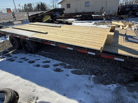 New 2024 RawMaxx DOX22BP14K Deckover Trailer 102X22 TA (GVW:14000) BLACK