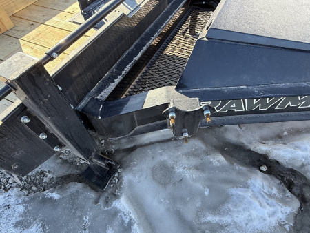 New 2024 RawMaxx DOX22BP14K Deckover Trailer 102X22 TA (GVW:14000) BLACK