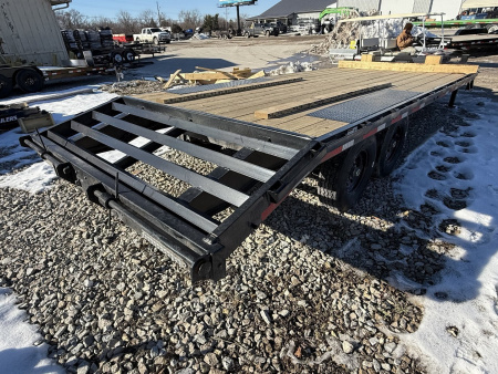 New 2024 RawMaxx DOX22BP14K Deckover Trailer 102X22 TA (GVW:14000) BLACK