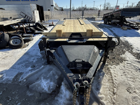 New 2024 RawMaxx DOX22BP14K Deckover Trailer 102X22 TA (GVW:14000) BLACK