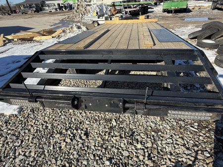 New 2024 RawMaxx DOX22BP14K Deckover Trailer 102X22 TA (GVW:14000) BLACK