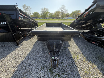 New 2025 RAWMAXX MDX12BP10K Dump Trailer 77x12 TA (GVW:10000) JET BLACK