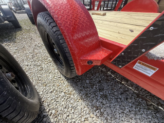 New 2025 RAWMAXX UTX1277BP3.5K Utility Trailer 77X12 SA (GVW:2900) RUBY RED/BLACK