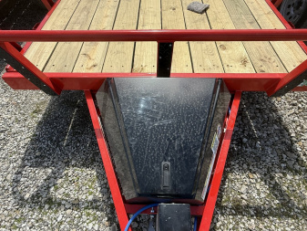 New 2025 RAWMAXX UTX1277BP3.5K Utility Trailer 77X12 SA (GVW:2900) RUBY RED/BLACK