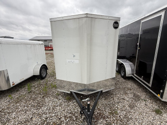 New 2025 WELLS CARGO FT610S2-D Cargo / Enclosed Trailer 6X10 SA RAMP DOOR (GVW:2990) WHITE