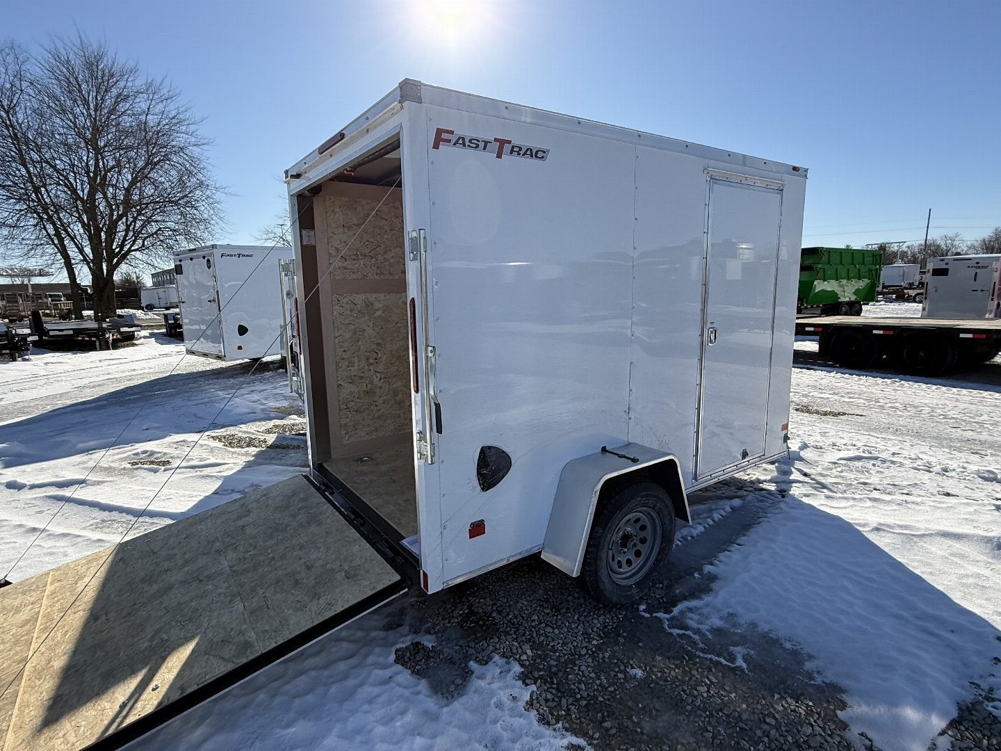 New 2025 WELLS CARGO FT610S2-D Cargo / Enclosed Trailer 6X10 SA RAMP DOOR (GVW:2990) WHITE