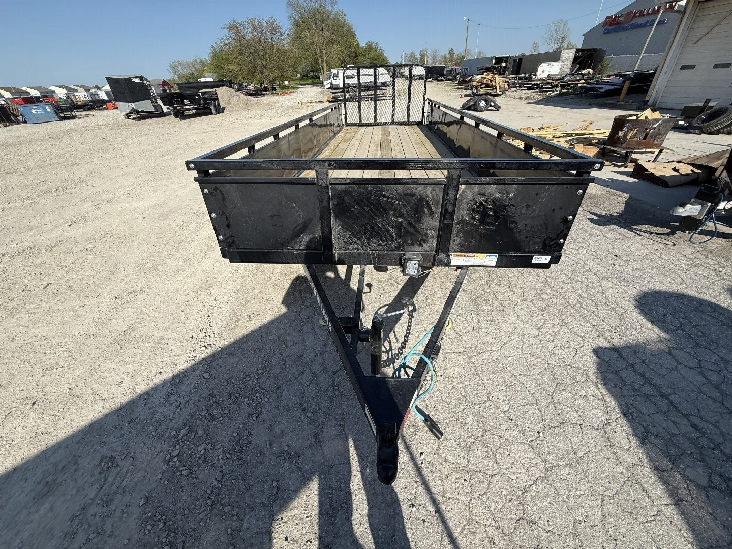 New 2025 PJ Trailers UL222 Utility Trailer 83X22 TA STRAIGHT DECK (GVW:7000) BLACK METAL SIDES