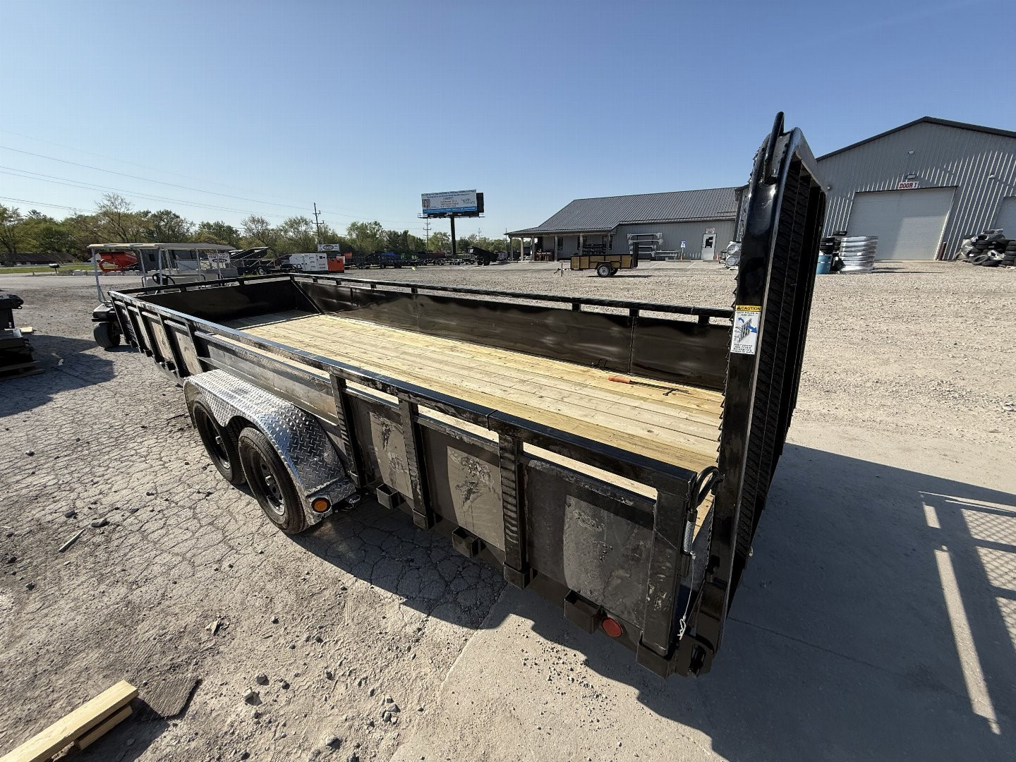 New 2025 PJ Trailers UL222 Utility Trailer 83X22 TA STRAIGHT DECK (GVW:7000) BLACK METAL SIDES