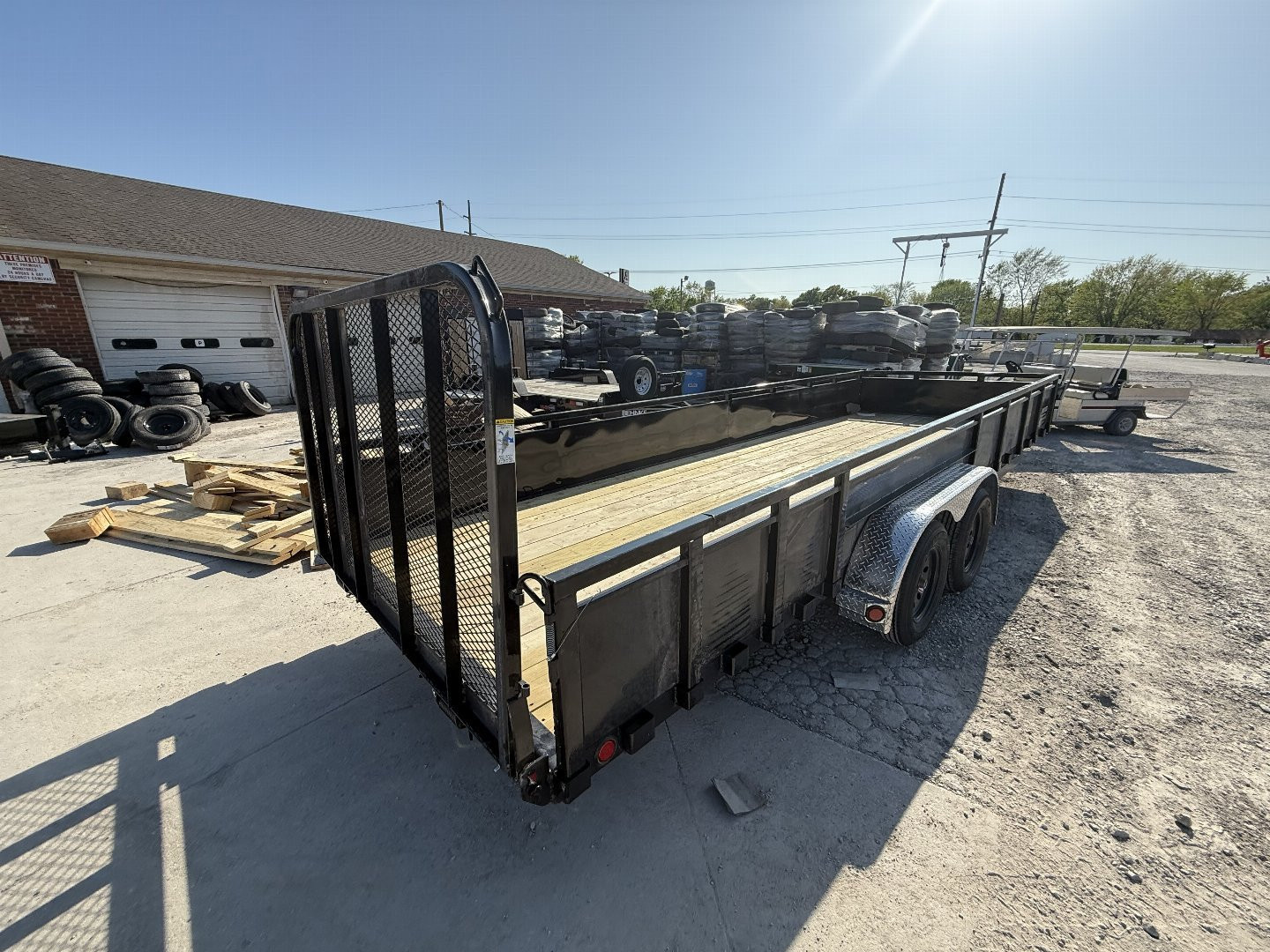 New 2025 PJ Trailers UL222 Utility Trailer 83X22 TA STRAIGHT DECK (GVW:7000) BLACK METAL SIDES