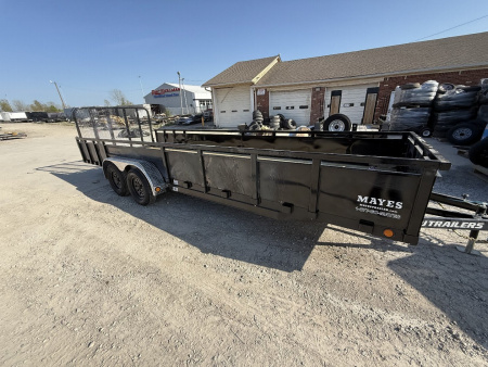 New 2025 PJ Trailers UL222 Utility Trailer 83X22 TA STRAIGHT DECK (GVW:7000) BLACK METAL SIDES