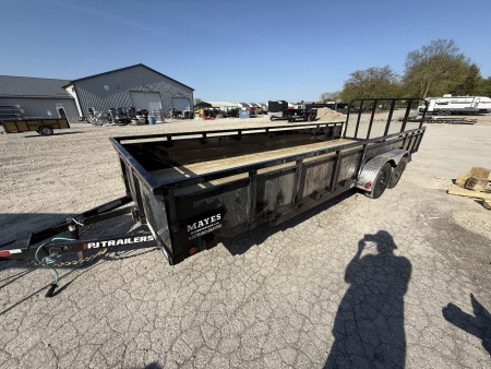 New 2025 PJ Trailers UL222 Utility Trailer 83X22 TA STRAIGHT DECK (GVW:7000) BLACK METAL SIDES