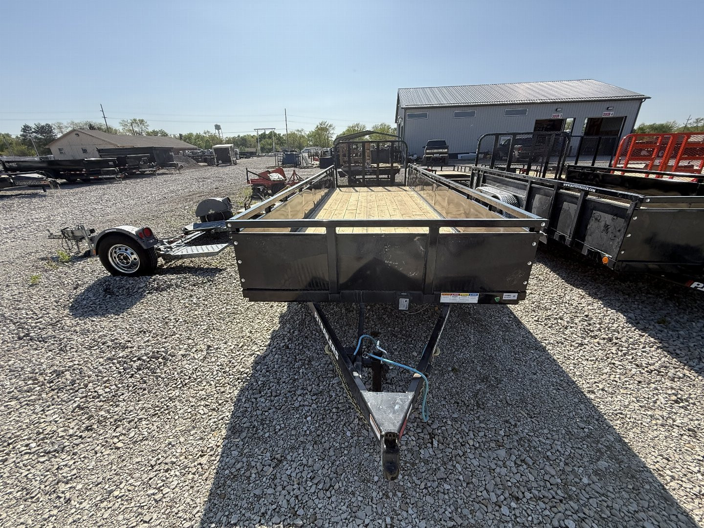 New 2025 PJ Trailers UL222 Utility Trailer 83X22 TA DOVETAIL(GVW:7000) BLACK METAL SIDES