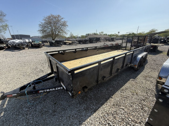 New 2025 PJ Trailers UL222 Utility Trailer 83X22 TA DOVETAIL(GVW:7000) BLACK METAL SIDES