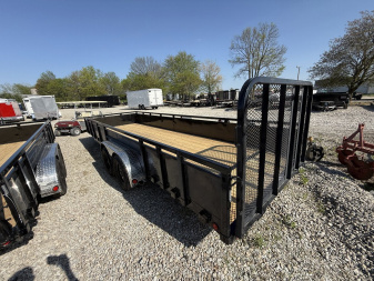 New 2025 PJ Trailers UL222 Utility Trailer 83X22 TA DOVETAIL(GVW:7000) BLACK METAL SIDES