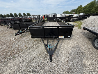New 2025 PJ Trailers UL182 Utility Trailer 83X18 TA STRAIGHT DECK(GVW:7000) BLACK METAL SIDES