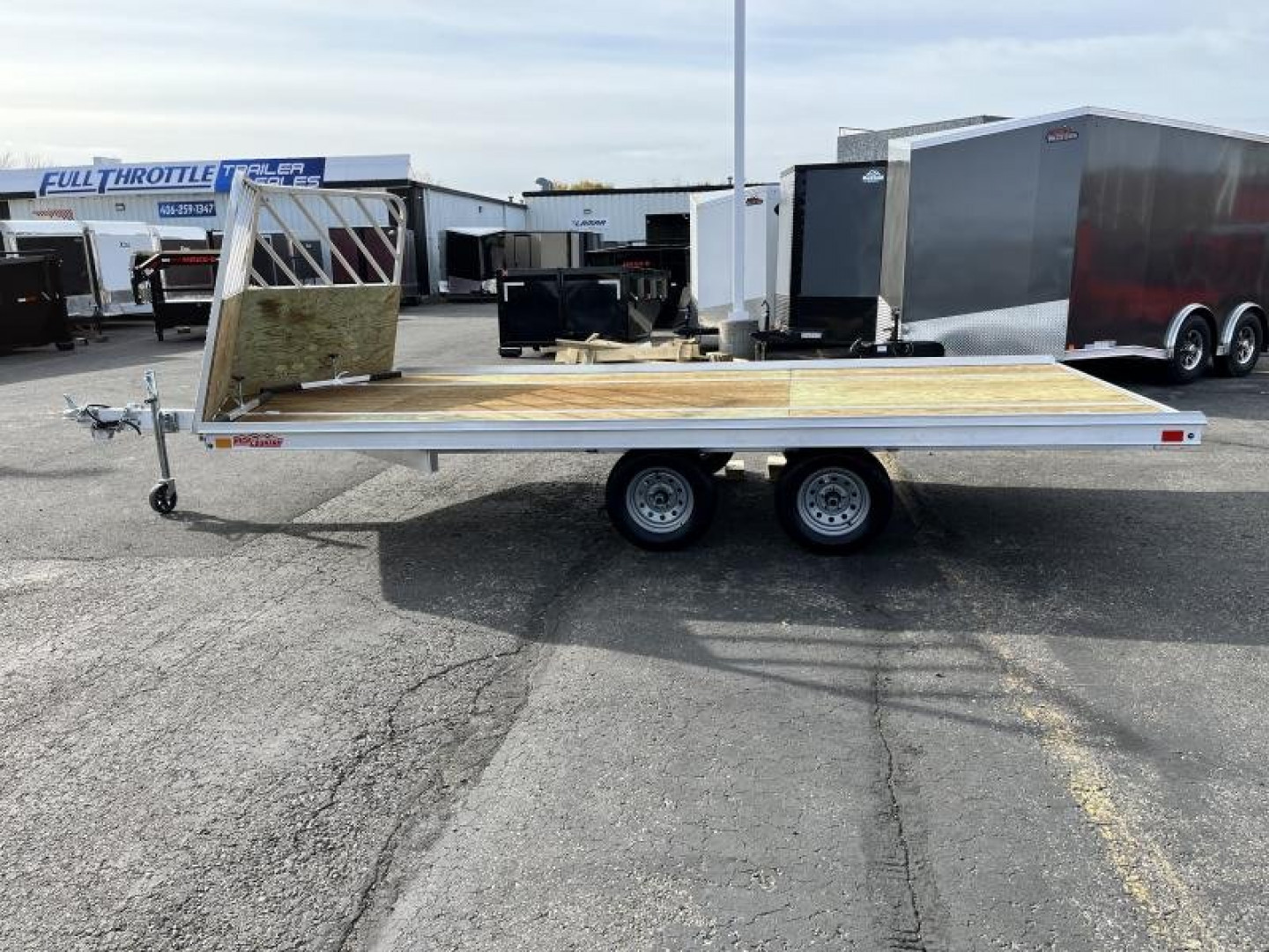 New 2022 ALCOM Open Snow Utility Trailer