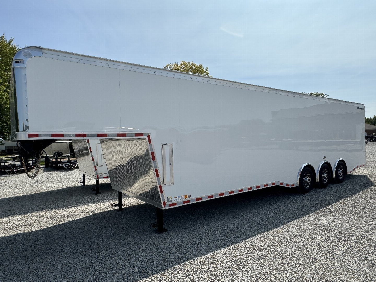 New 2025 WELLS CARGO MTG8538R5 Cargo / Enclosed Trailer 102X38 TA TRI AXLE GN(GVW:21000) WHITE