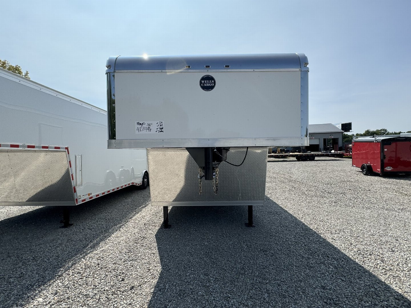 New 2025 WELLS CARGO MTG8538R5 Cargo / Enclosed Trailer 102X38 TA TRI AXLE GN(GVW:21000) WHITE