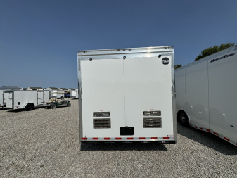 New 2025 WELLS CARGO MTG8538R5 Cargo / Enclosed Trailer 102X38 TA TRI AXLE GN(GVW:21000) WHITE