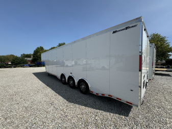 New 2025 WELLS CARGO MTG8538R5 Cargo / Enclosed Trailer 102X38 TA TRI AXLE GN(GVW:21000) WHITE