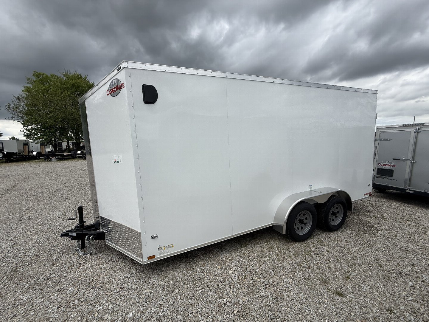 New 2025 CARGO MATE EHW716TA2-24 Cargo / Enclosed Trailer 7X16 TA RAMP DOOR (GVW:7000) WHITE
