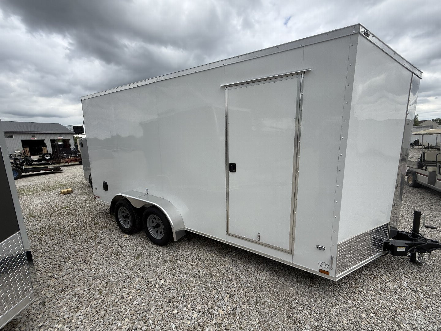 New 2025 CARGO MATE EHW716TA2-24 Cargo / Enclosed Trailer 7X16 TA RAMP DOOR (GVW:7000) WHITE