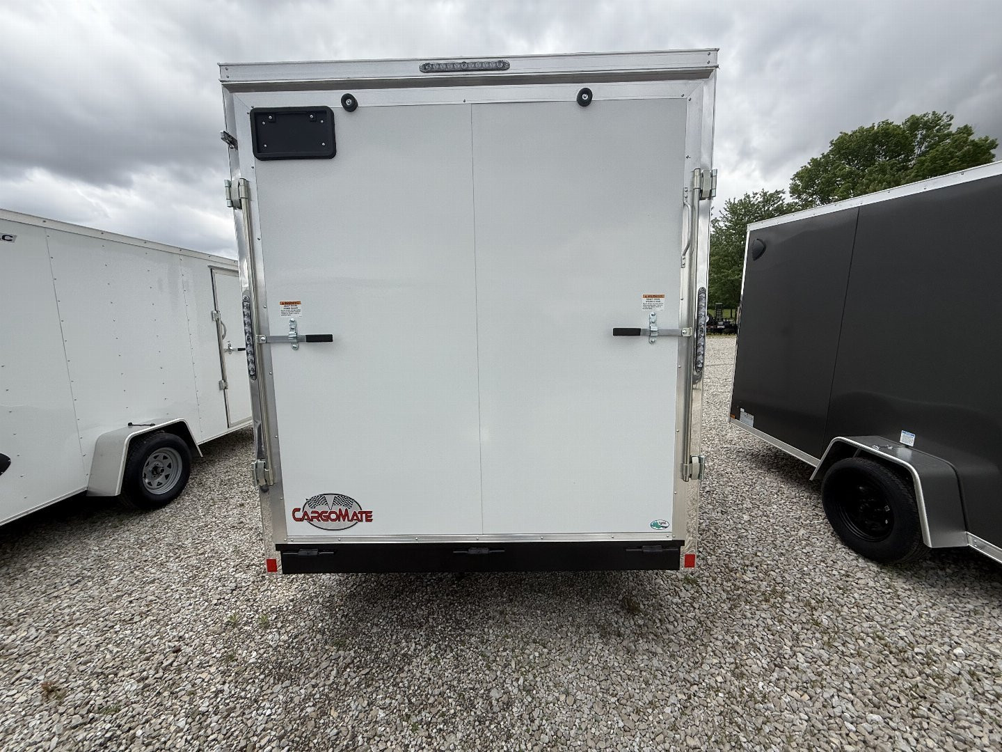 New 2025 CARGO MATE EHW716TA2-24 Cargo / Enclosed Trailer 7X16 TA RAMP DOOR (GVW:7000) WHITE