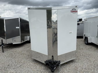 New 2025 CARGO MATE EHW716TA2-24 Cargo / Enclosed Trailer 7X16 TA RAMP DOOR (GVW:7000) WHITE