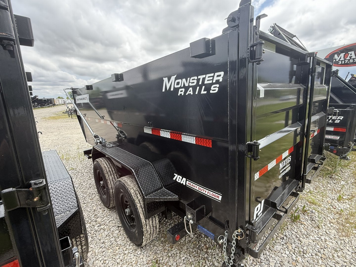New 2026 PJ Trailers DT142 Dump Trailer 83X14 VOYAGER TA TELESCOPIC 48" HIGH SIDES (GVW:14000) BLACK