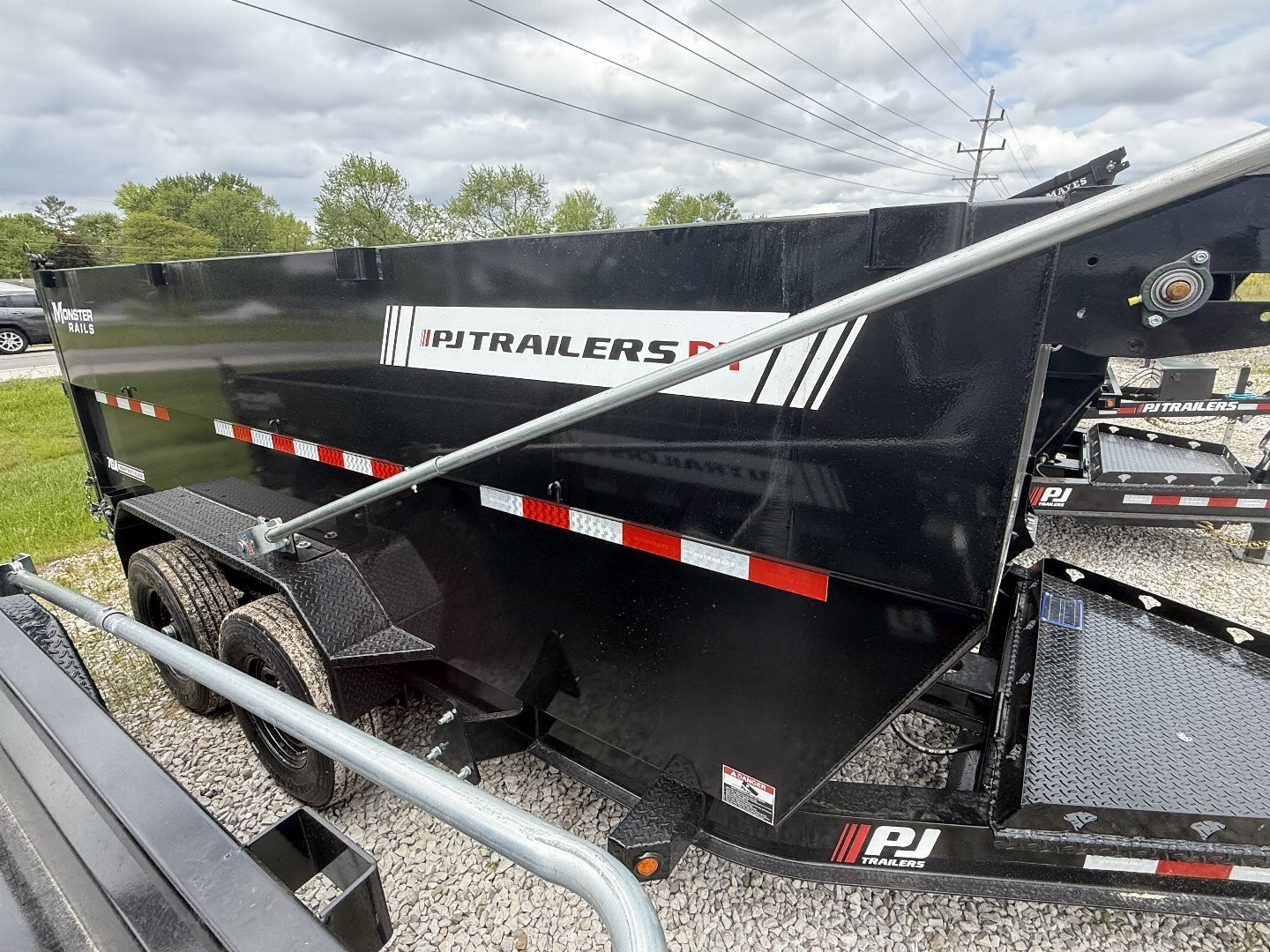 New 2026 PJ Trailers DT142 Dump Trailer 83X14 VOYAGER TA TELESCOPIC 48" HIGH SIDES (GVW:14000) BLACK