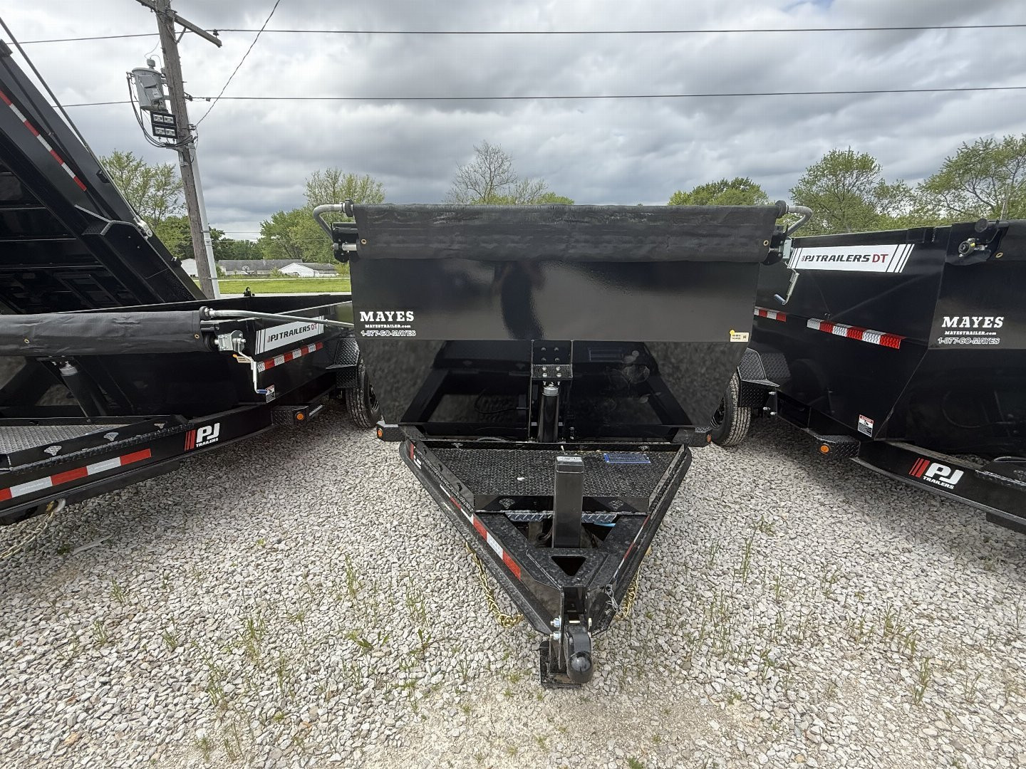 New 2026 PJ Trailers DT142 Dump Trailer 83X14 VOYAGER TA TELESCOPIC 48" HIGH SIDES (GVW:14000) BLACK