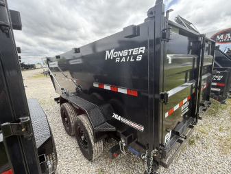 New 2026 PJ Trailers DT142 Dump Trailer 83X14 VOYAGER TA TELESCOPIC 48" HIGH SIDES (GVW:14000) BLACK