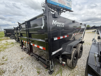 New 2026 PJ Trailers DT142 Dump Trailer 83X14 VOYAGER TA TELESCOPIC 48" HIGH SIDES (GVW:14000) BLACK
