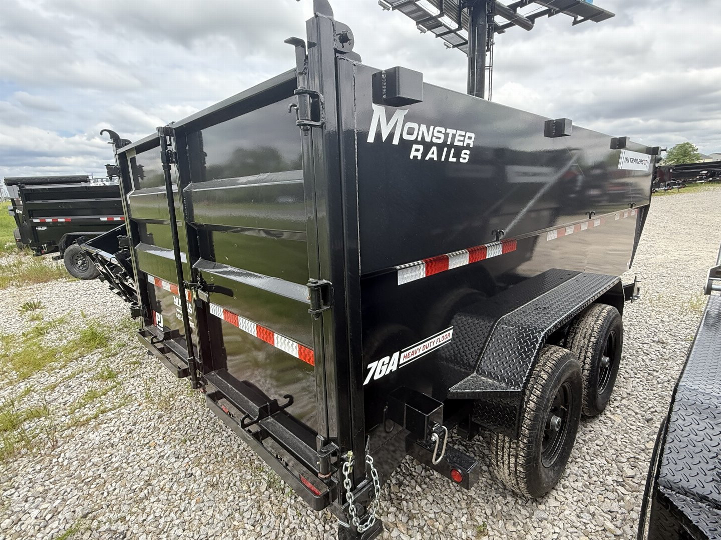 New 2026 PJ Trailers DT142 Dump Trailer 83X14 TA TELESCOPIC 48" HIGH SIDES (GVW:14000) BLACK