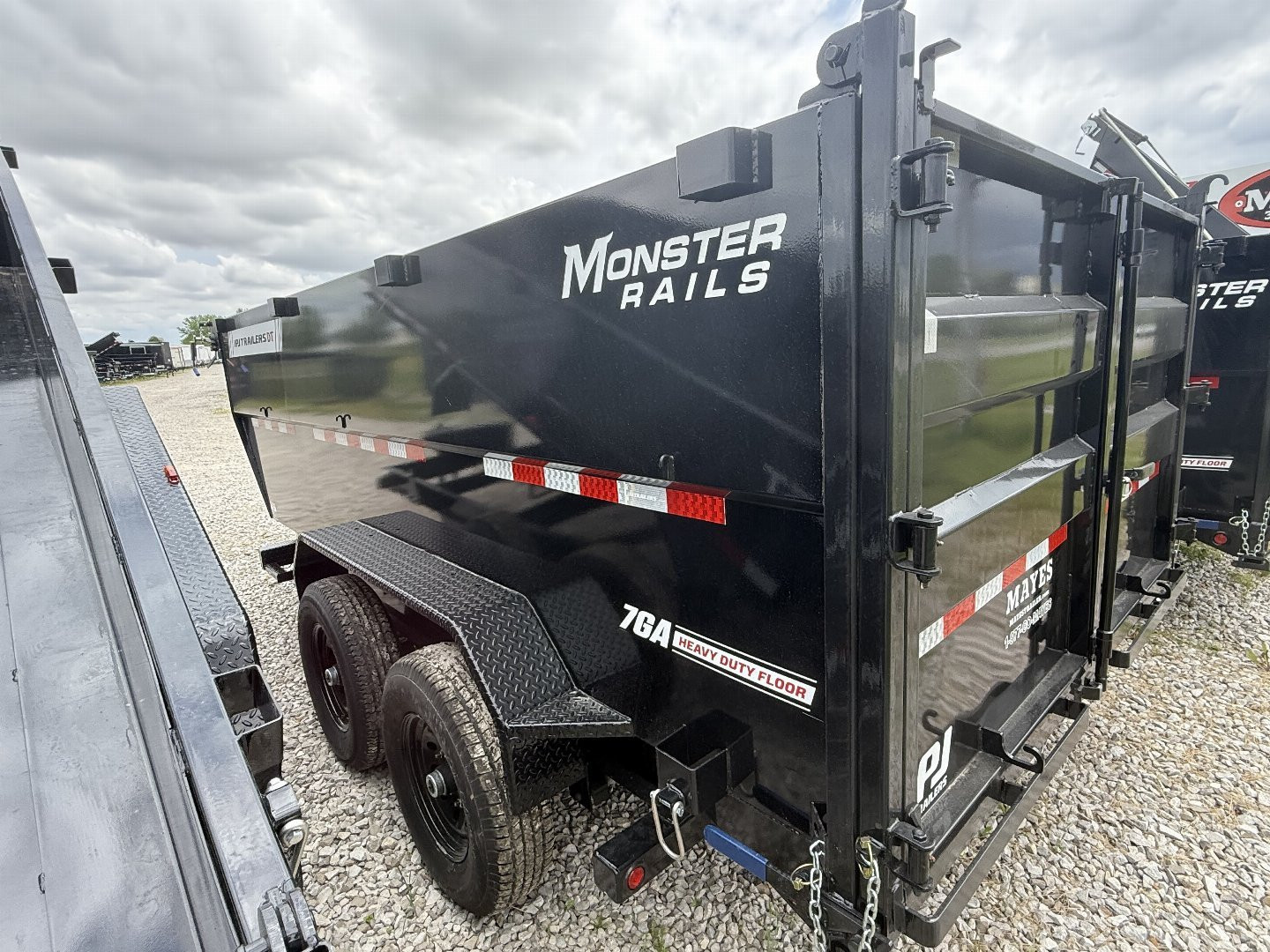 New 2026 PJ Trailers DT142 Dump Trailer 83X14 TA TELESCOPIC 48" HIGH SIDES (GVW:14000) BLACK