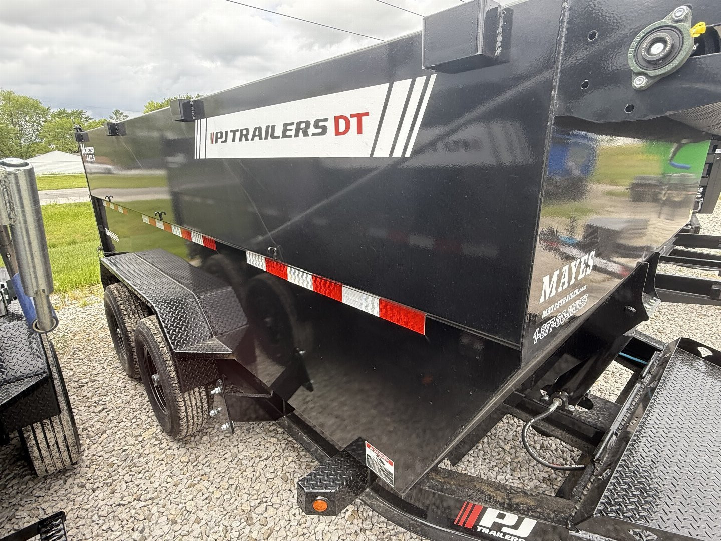 New 2026 PJ Trailers DT142 Dump Trailer 83X14 TA TELESCOPIC 48" HIGH SIDES (GVW:14000) BLACK
