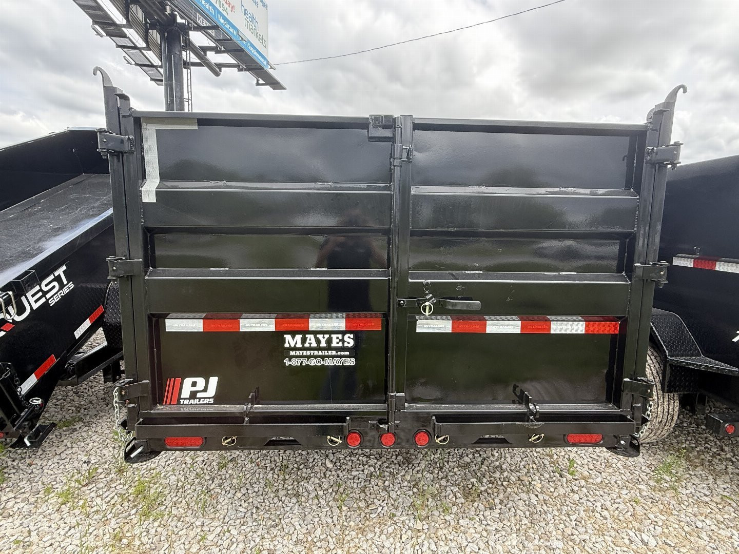 New 2026 PJ Trailers DT142 Dump Trailer 83X14 TA TELESCOPIC 48" HIGH SIDES (GVW:14000) BLACK
