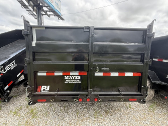 New 2026 PJ Trailers DT142 Dump Trailer 83X14 TA TELESCOPIC 48" HIGH SIDES (GVW:14000) BLACK