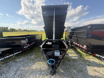 New 2026 PJ Trailers DT142 Dump Trailer 83X14 TA TELESCOPIC (GVW:14000) BLACK