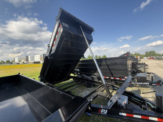 New 2026 PJ Trailers DT142 Dump Trailer 83X14 TA TELESCOPIC (GVW:14000) BLACK