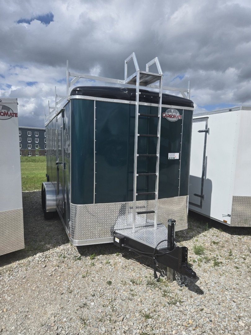 New 2025 Cargo Mate BL716TA3-24 Cargo / Enclosed Trailer 7X16 TA DOUBLE DOOR (GVW:7000) METALLIC GREEN
