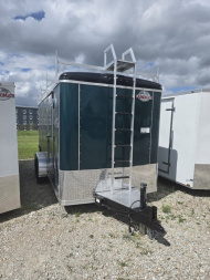 New 2025 Cargo Mate BL716TA3-24 Cargo / Enclosed Trailer 7X16 TA DOUBLE DOOR (GVW:7000) METALLIC GREEN